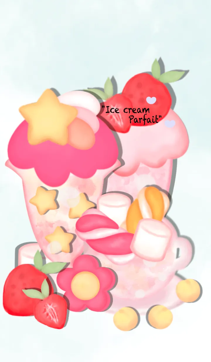 [LINE着せ替え] Little ice cream parfait 5の画像1