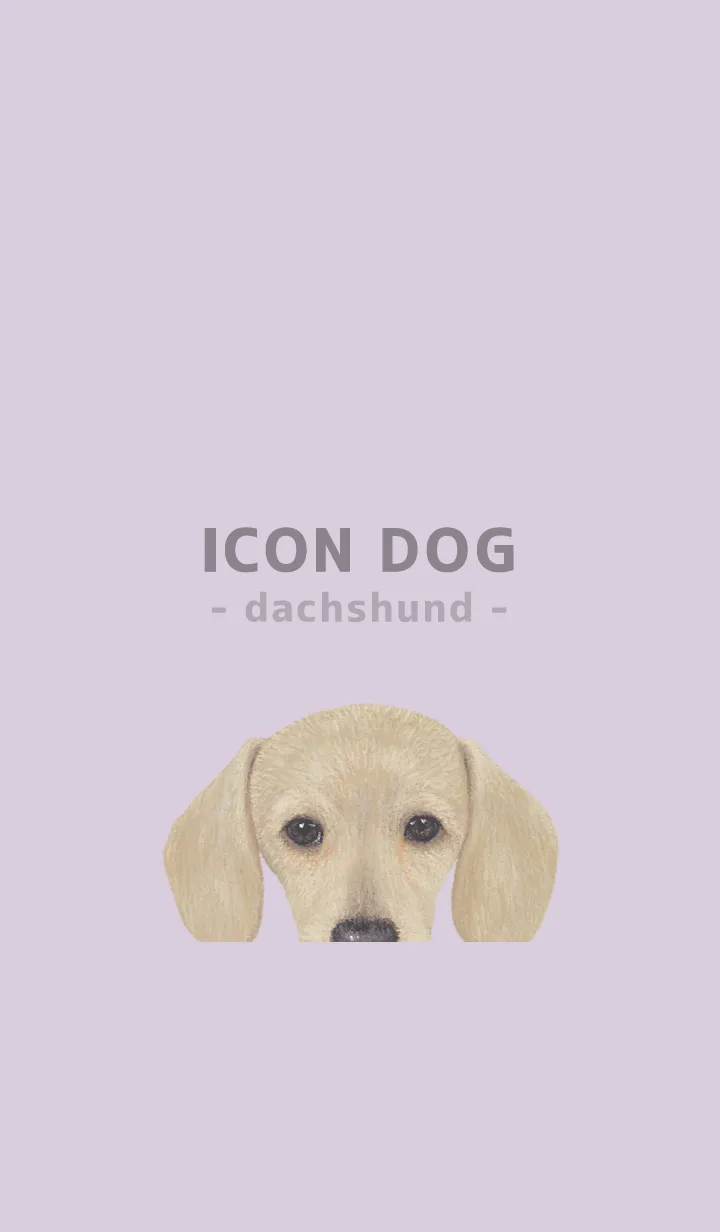 [LINE着せ替え] ICON DOG - ダックスフンド - PASTEL PL/03の画像1
