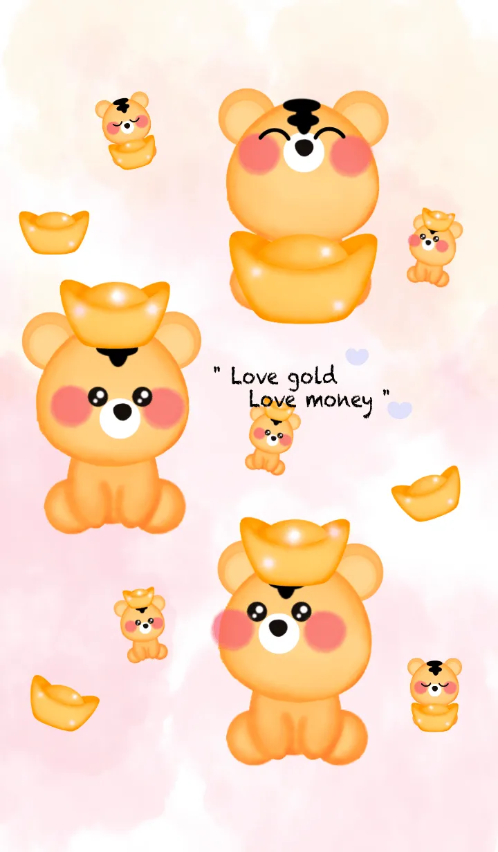 [LINE着せ替え] Little gold Little tiger 2の画像1