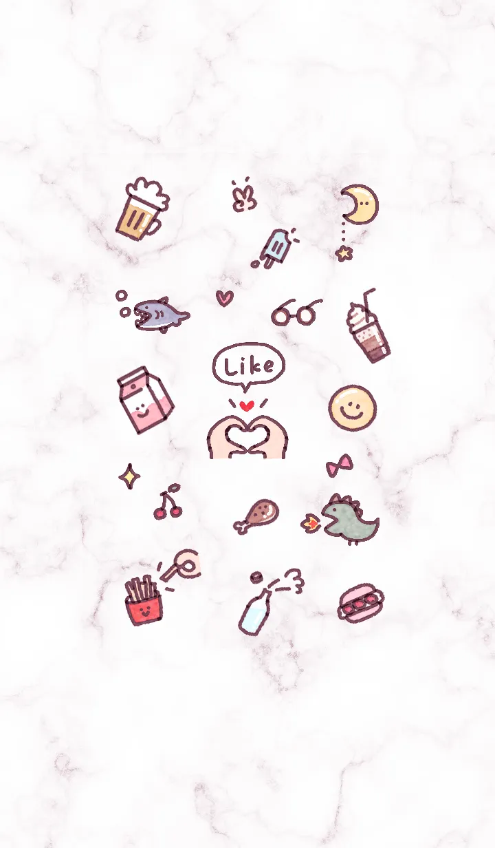 [LINE着せ替え] シンプルなアイコン15♥バイオレット04_1の画像1