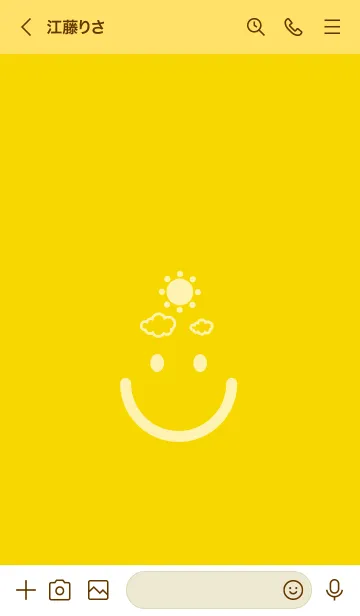 [LINE着せ替え] スマイル＆SUN 黄水仙の画像3