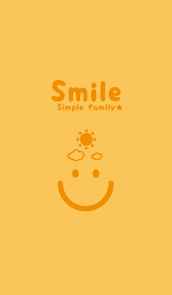 [LINE着せ替え] スマイル＆SUN サフランイエローの画像1