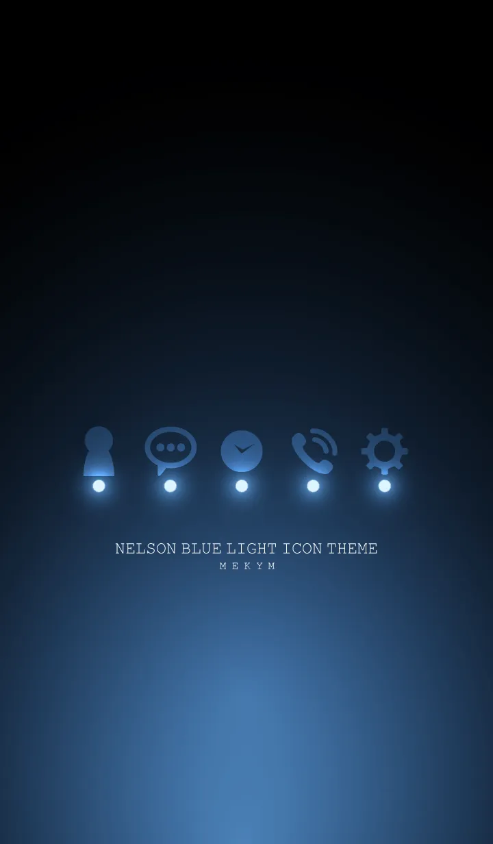 [LINE着せ替え] NELSON BLUE LIGHT ICON THEMEの画像1