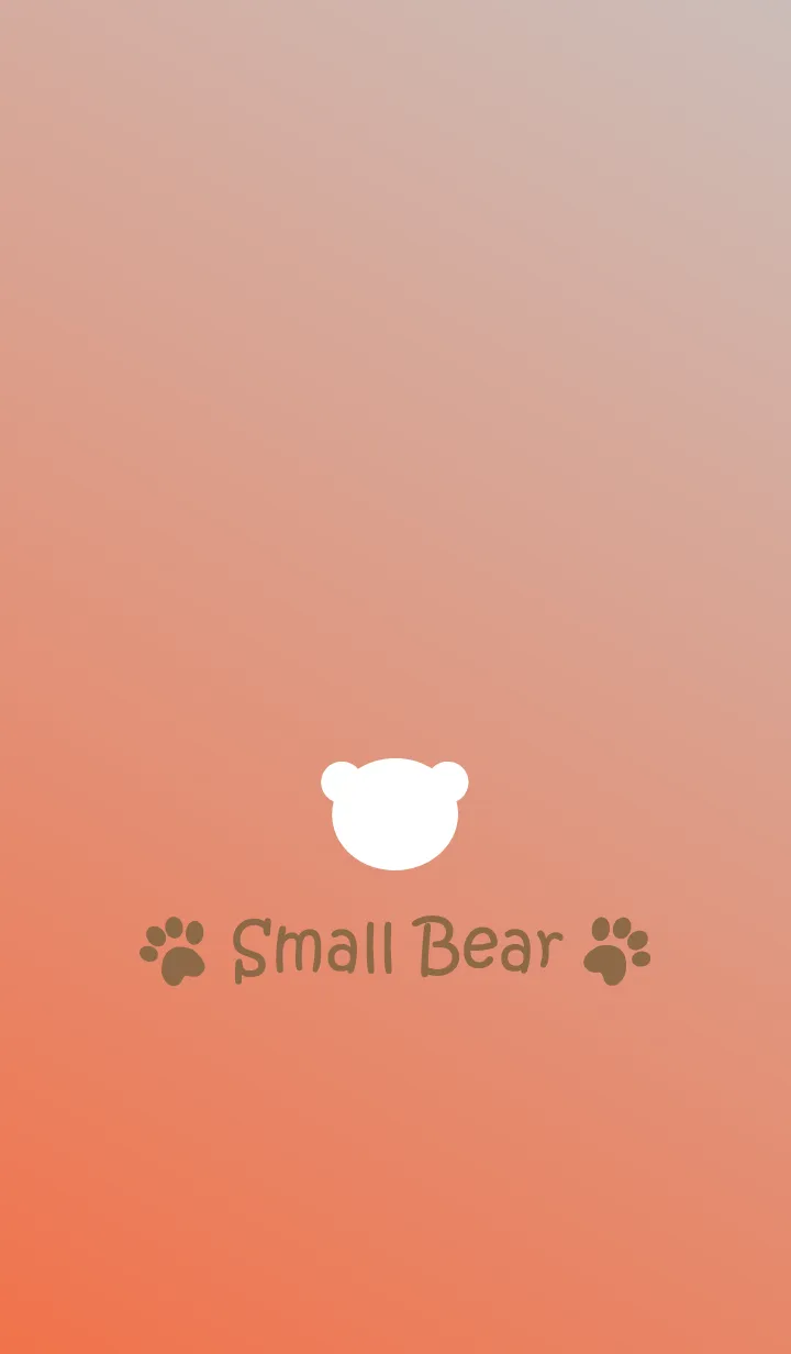 [LINE着せ替え] Small Bear *ORANGE+GRAY*の画像1