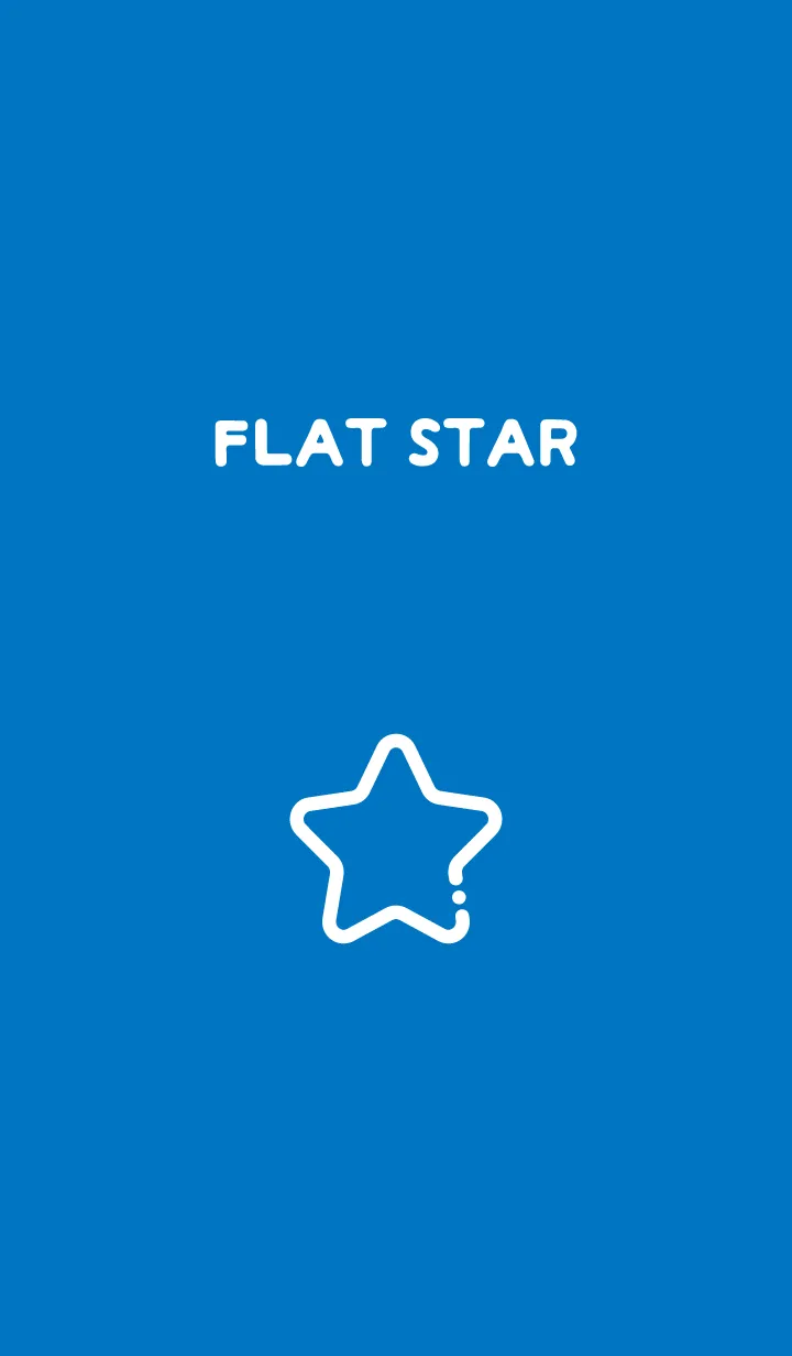[LINE着せ替え] FLAT STAR / Blueの画像1