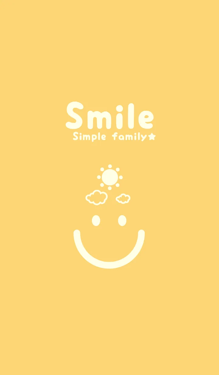 [LINE着せ替え] スマイル＆SUN 卵色の画像1