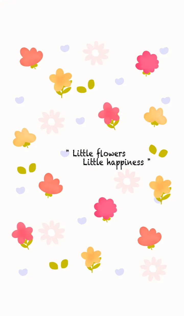 [LINE着せ替え] Little colorful flowers 18 :)の画像1