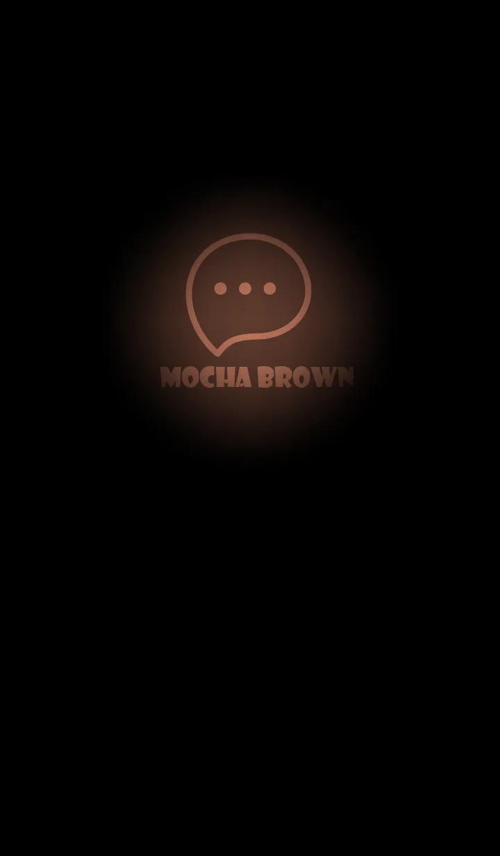 [LINE着せ替え] Mocha Brown Neon Theme V2 (JP)の画像1