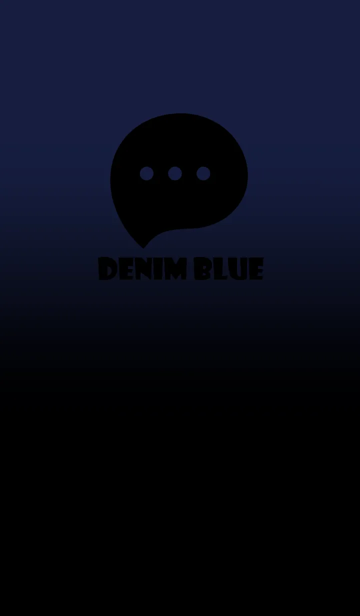 [LINE着せ替え] Black & Denim Blue Theme V2 (JP)の画像1