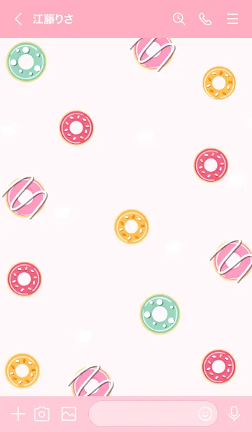 [LINE着せ替え] Little cute donutの画像3