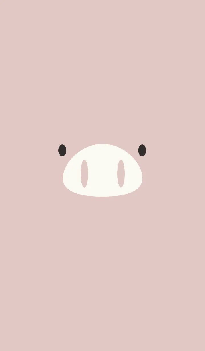 [LINE着せ替え] シンプル（pink pig)V.1280の画像1