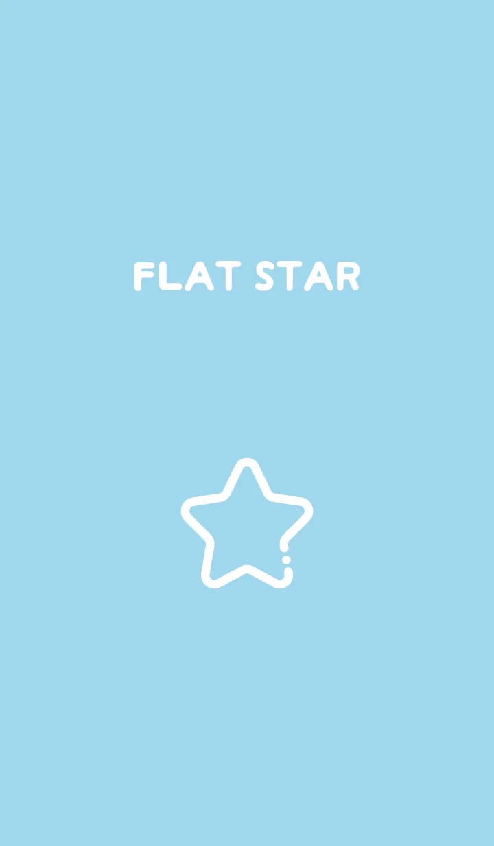 [LINE着せ替え] FLAT STAR / Sky Blueの画像1