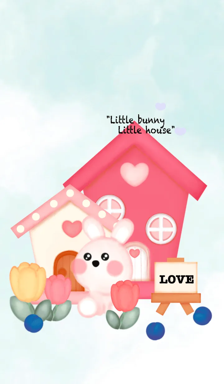 [LINE着せ替え] Little bunny house 6の画像1