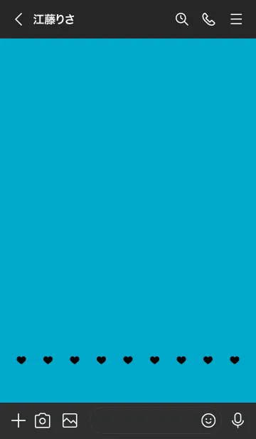 [LINE着せ替え] ねことハート(dark colors:07)の画像3