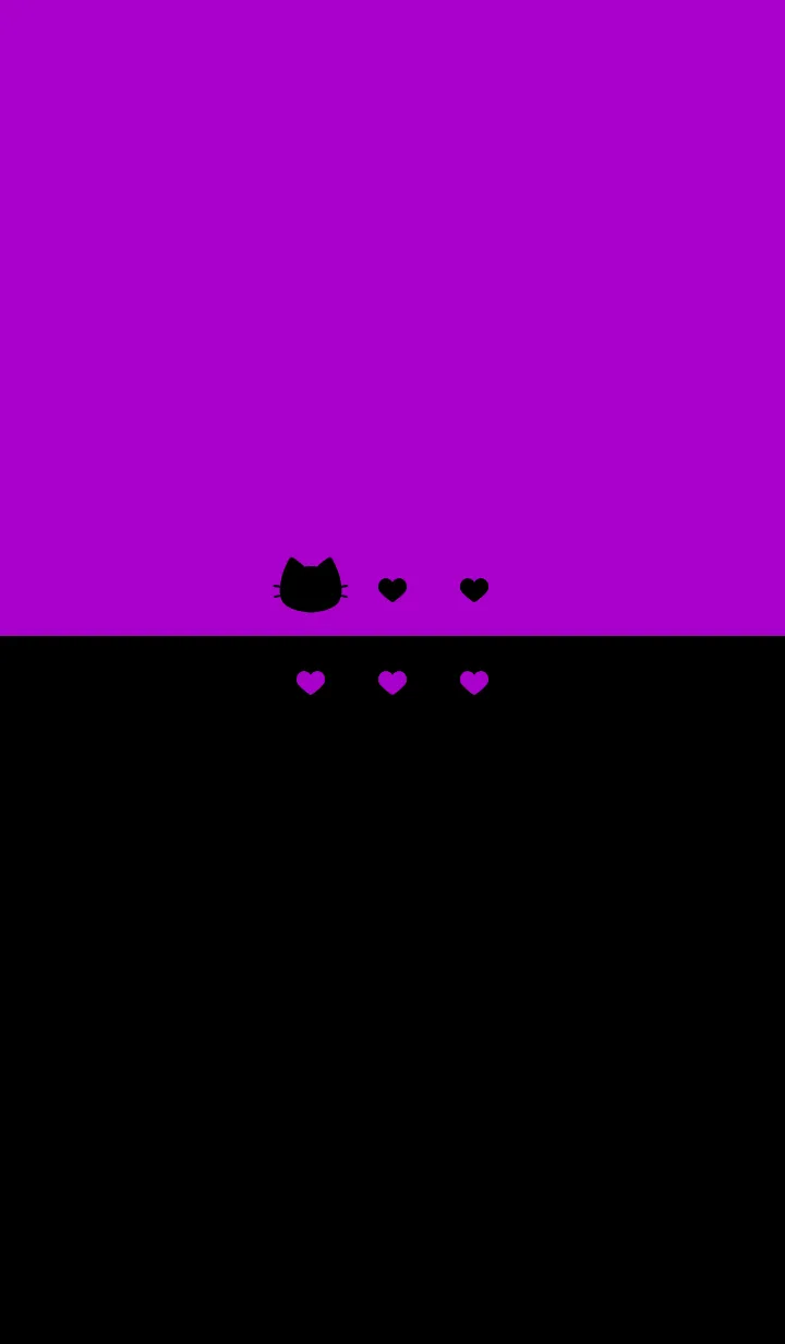 [LINE着せ替え] ねことハート(dark colors:09)の画像1