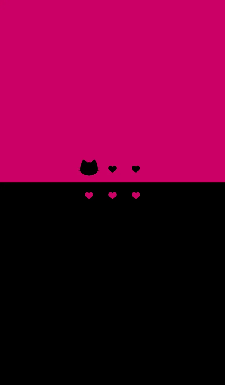 [LINE着せ替え] ねことハート(dark colors:10)の画像1