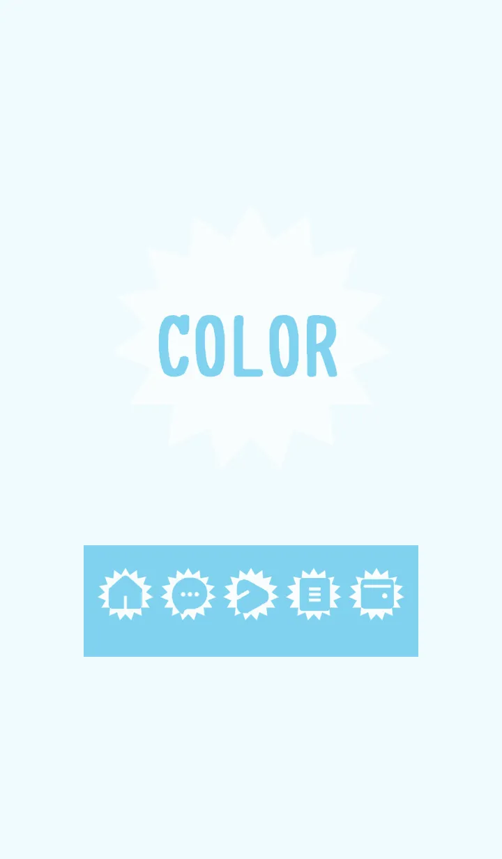 [LINE着せ替え] blue color H03の画像1