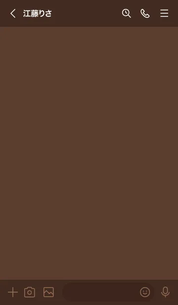 [LINE着せ替え] brown color H01の画像3