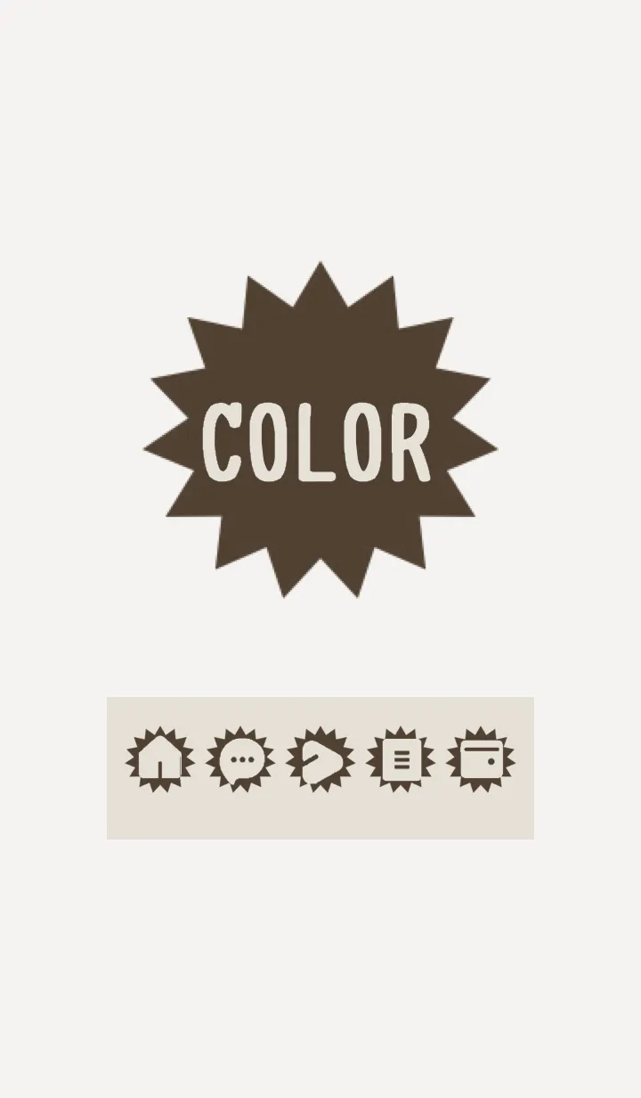 [LINE着せ替え] brown color H03の画像1