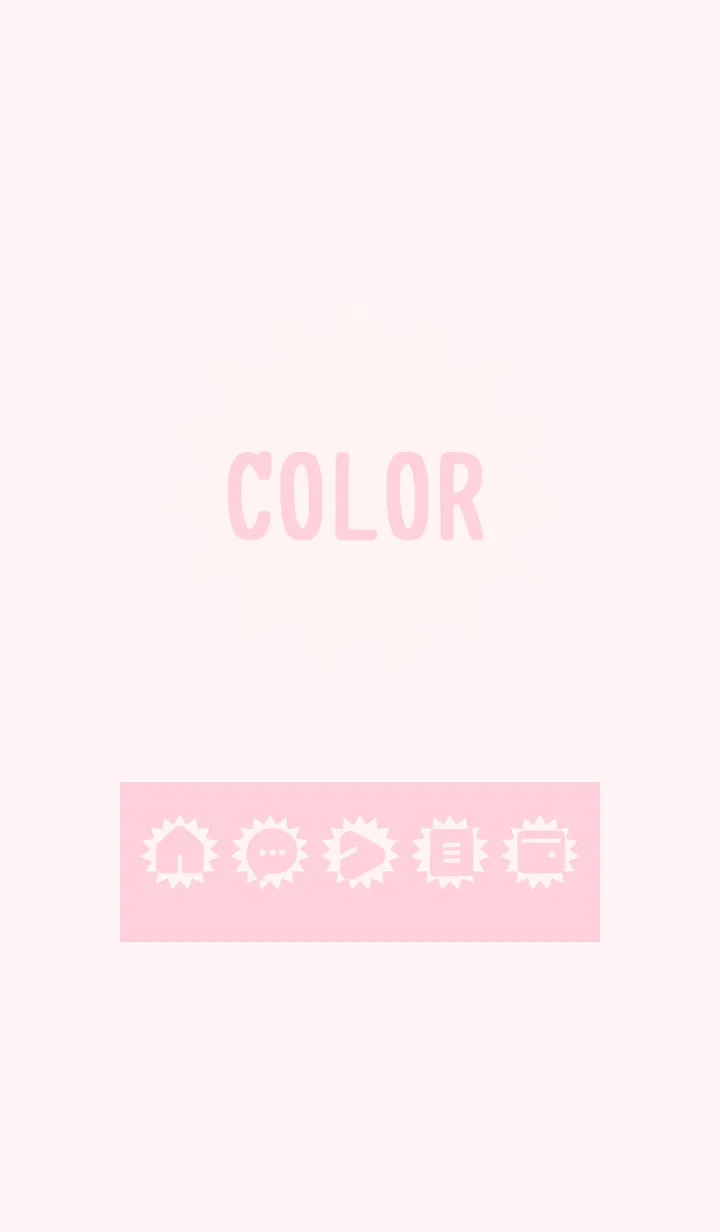 [LINE着せ替え] pink color H03の画像1
