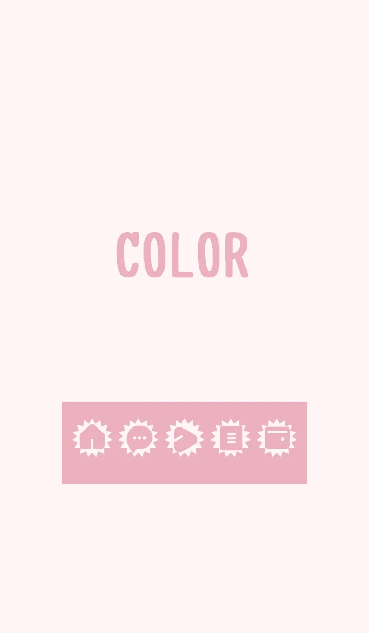 [LINE着せ替え] pink color H05の画像1