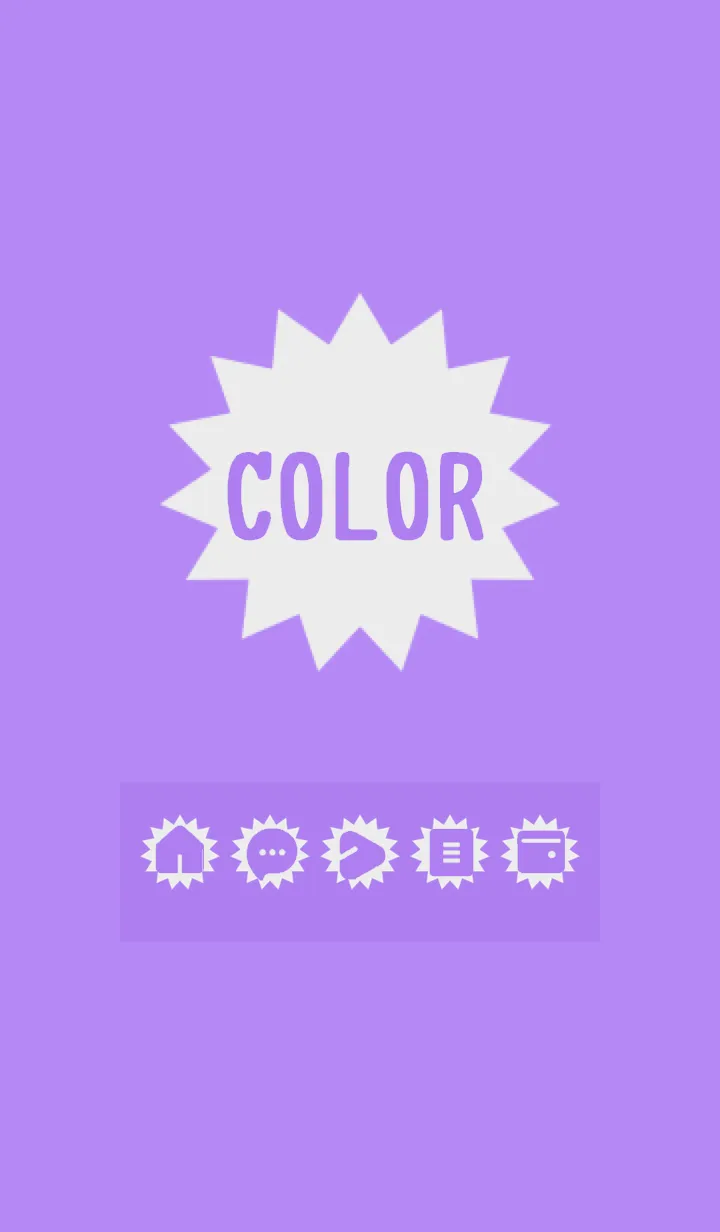[LINE着せ替え] purple color H01の画像1