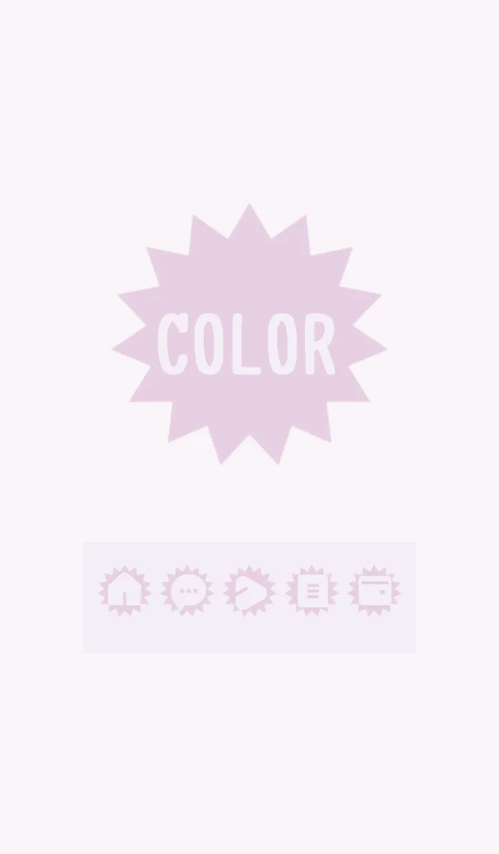 [LINE着せ替え] purple color H03の画像1