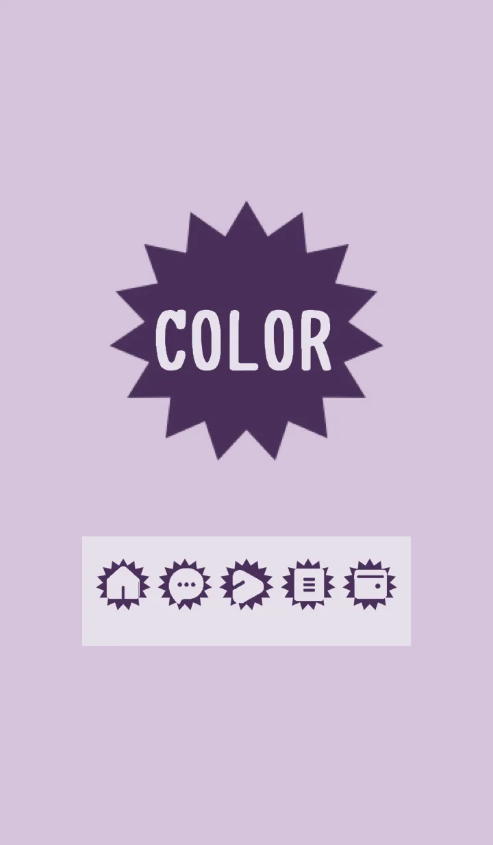 [LINE着せ替え] purple color H05の画像1