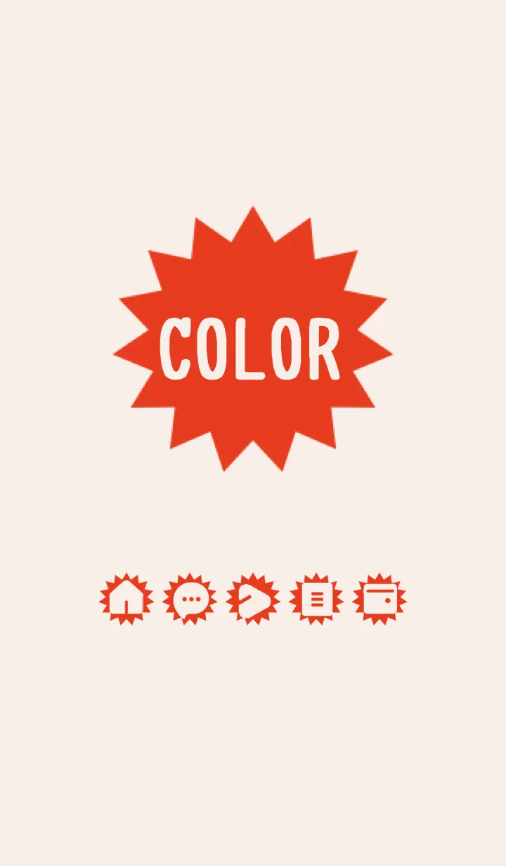 [LINE着せ替え] red color H02の画像1