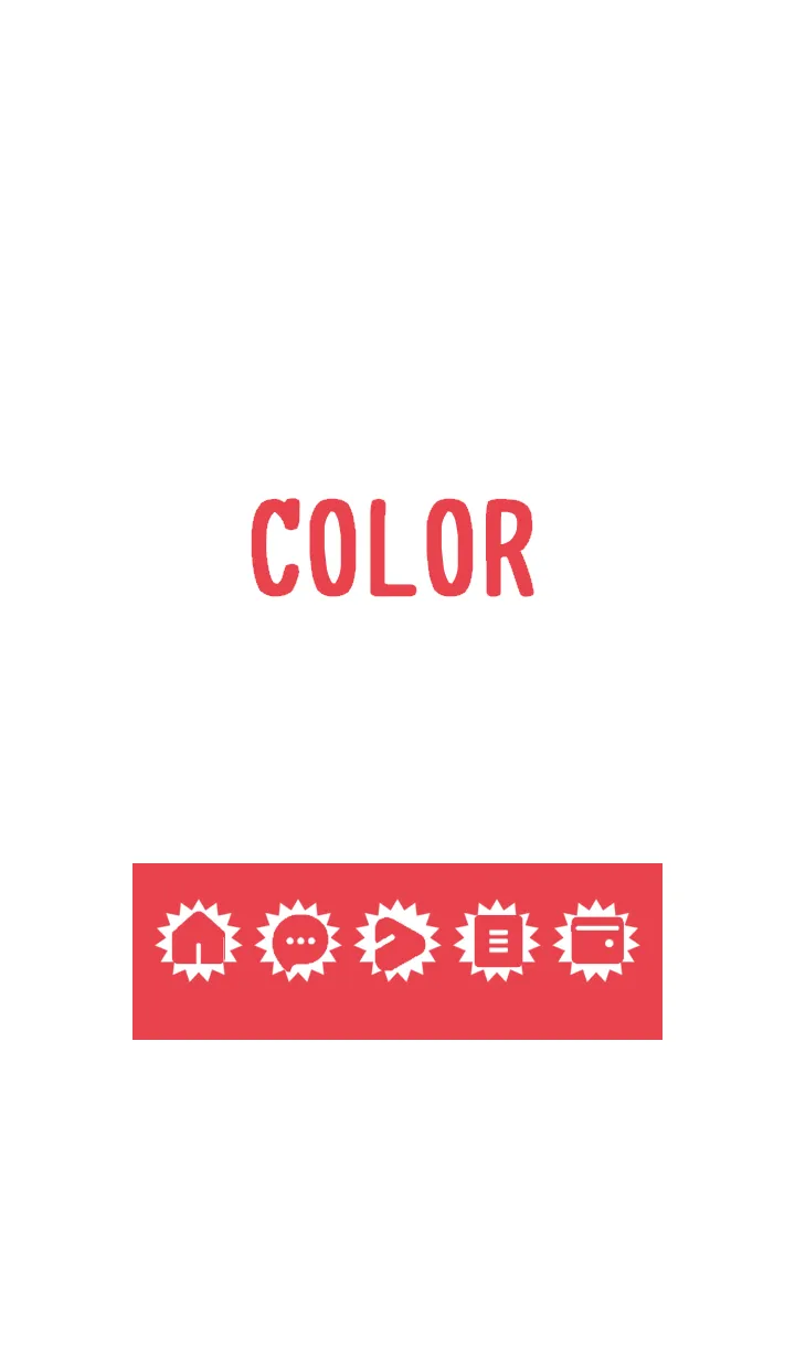 [LINE着せ替え] red color H03の画像1