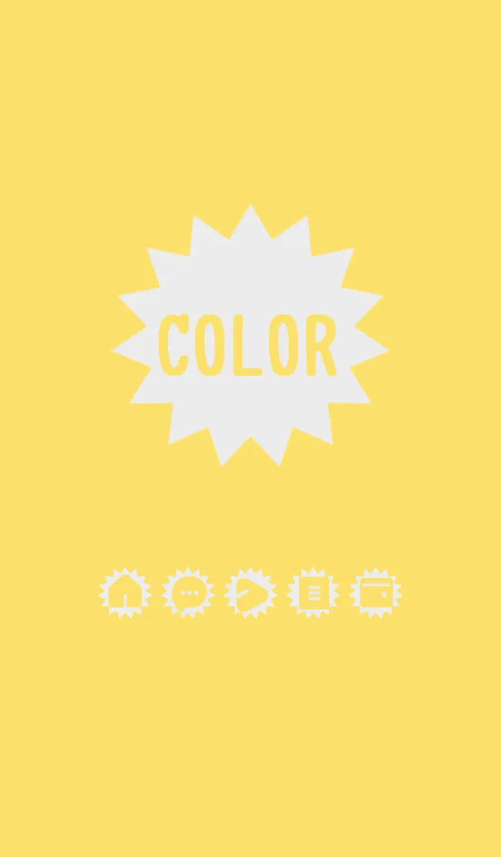 [LINE着せ替え] yellow color H01の画像1