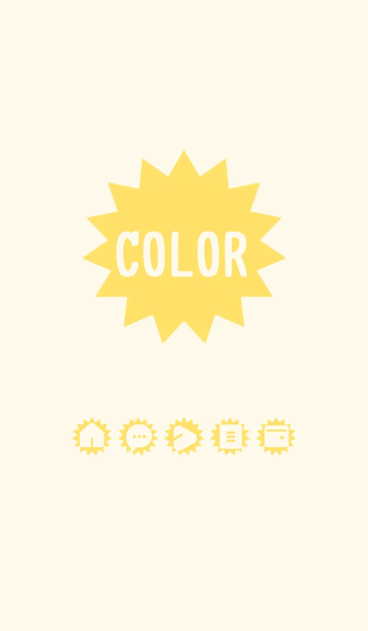 [LINE着せ替え] yellow color H04の画像1