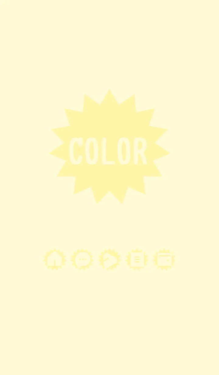 [LINE着せ替え] yellow color H05の画像1