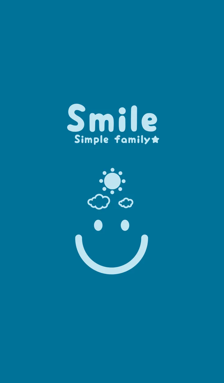 [LINE着せ替え] スマイル＆SUN ダックブルーの画像1