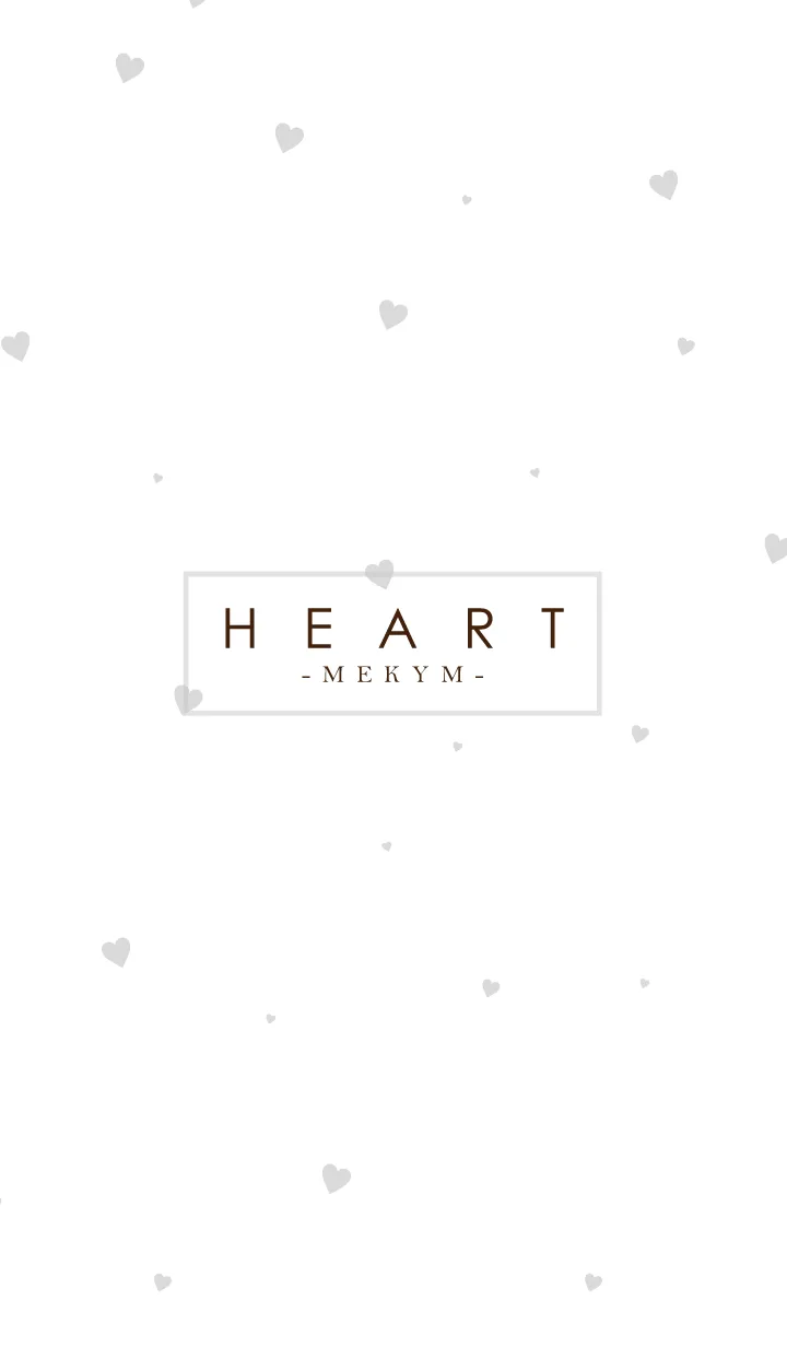 [LINE着せ替え] HEART Gray-MEKYM 23の画像1