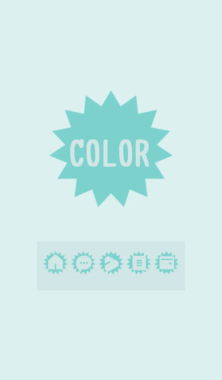 [LINE着せ替え] green color H10の画像1