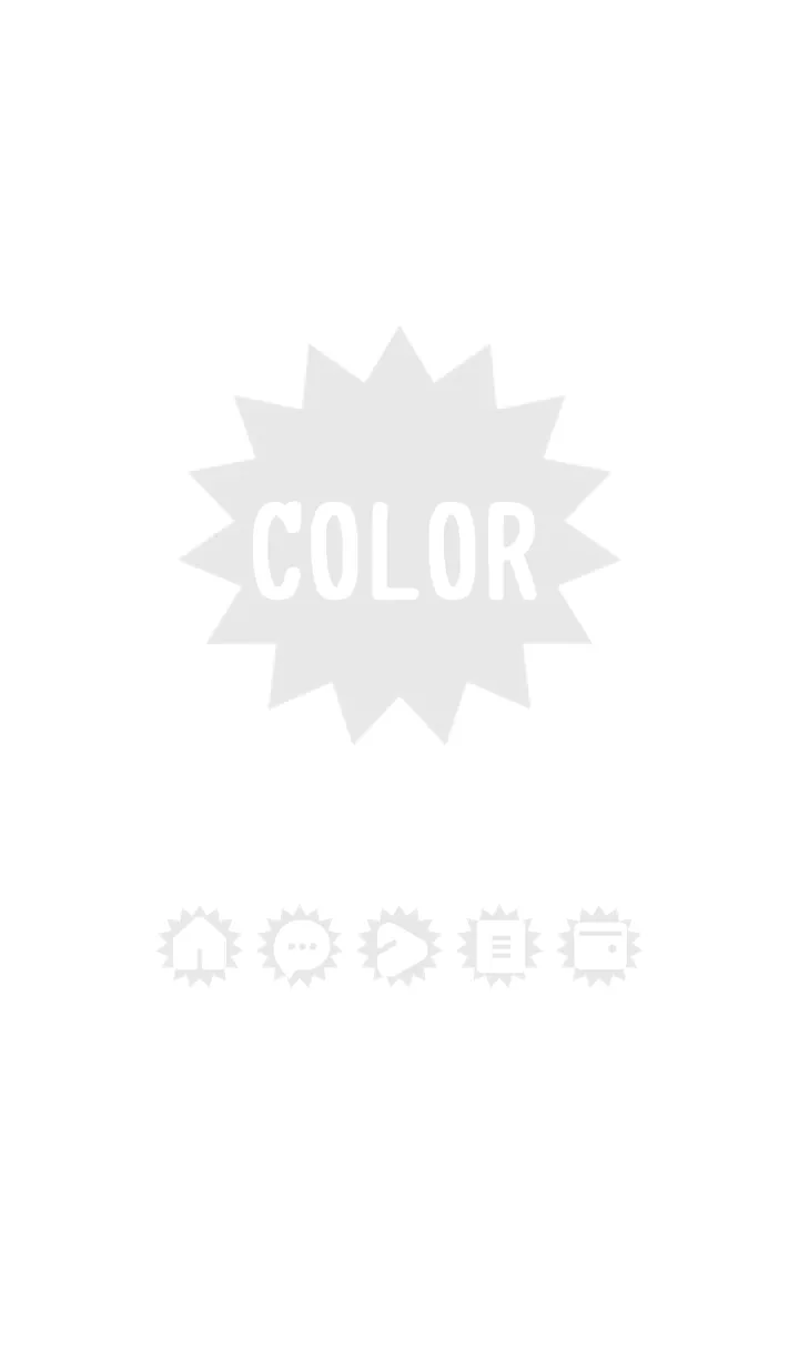 [LINE着せ替え] bw color H03の画像1