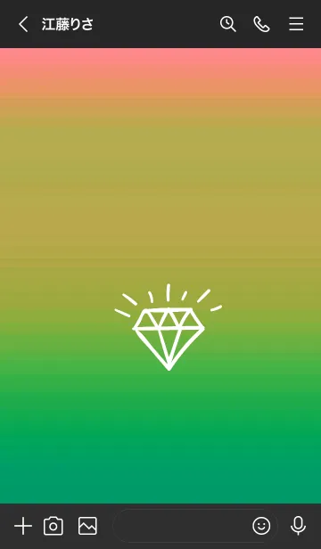 [LINE着せ替え] グラデーション ダイアモンド  139の画像3