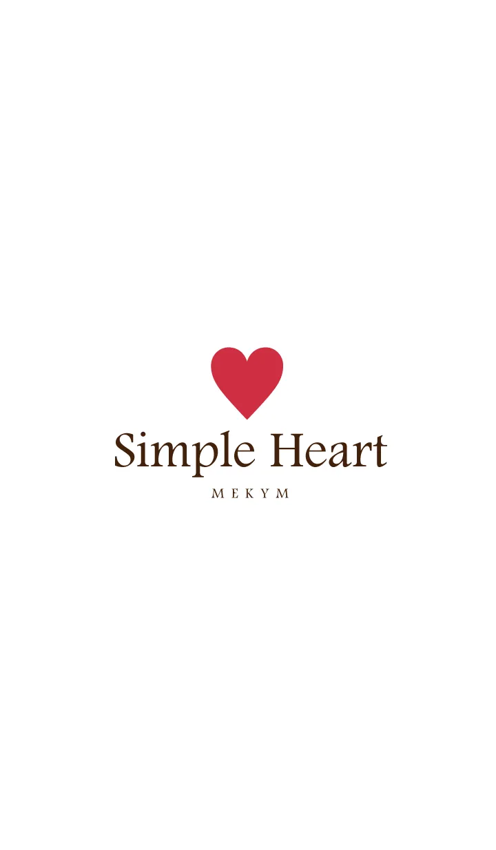 [LINE着せ替え] SIMPLE HEART-LOVE 6の画像1