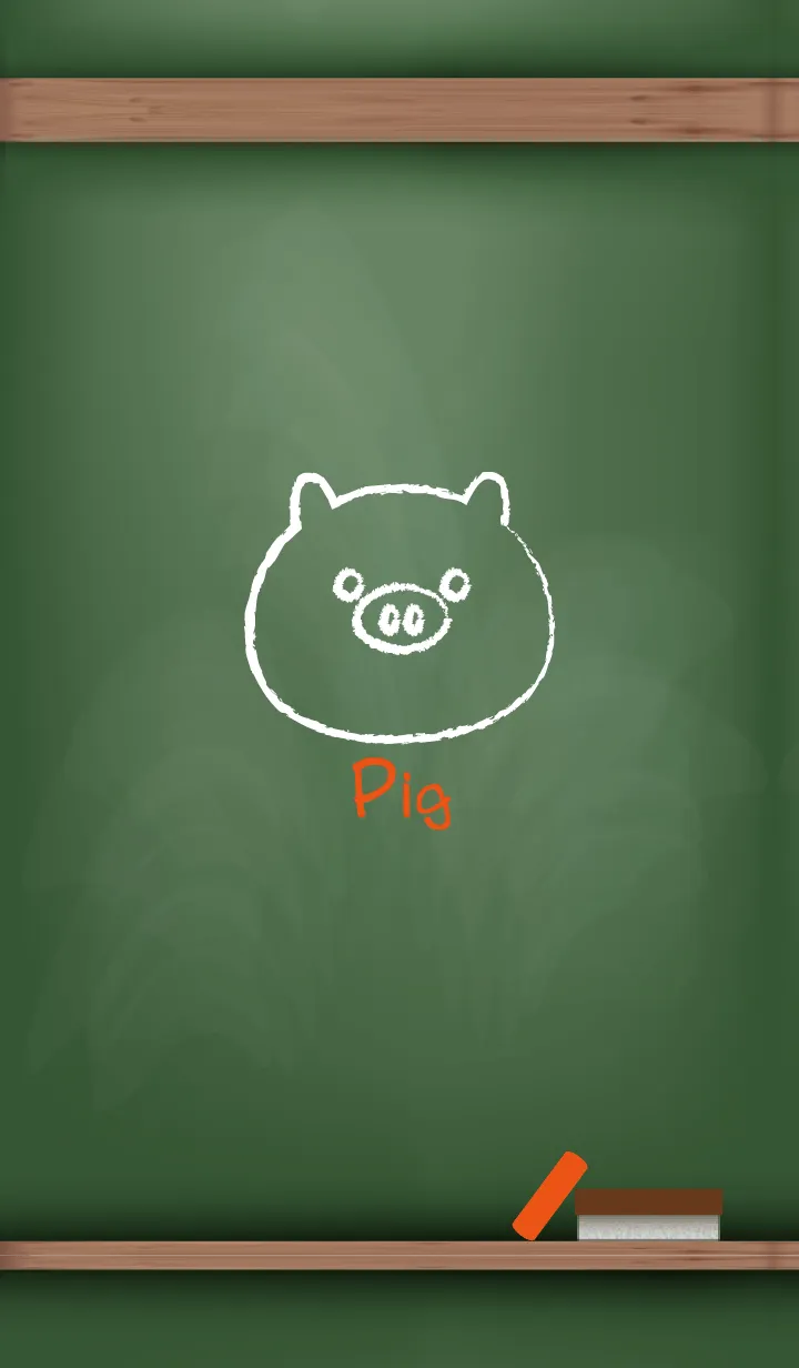 [LINE着せ替え] blackboard Pig 23の画像1