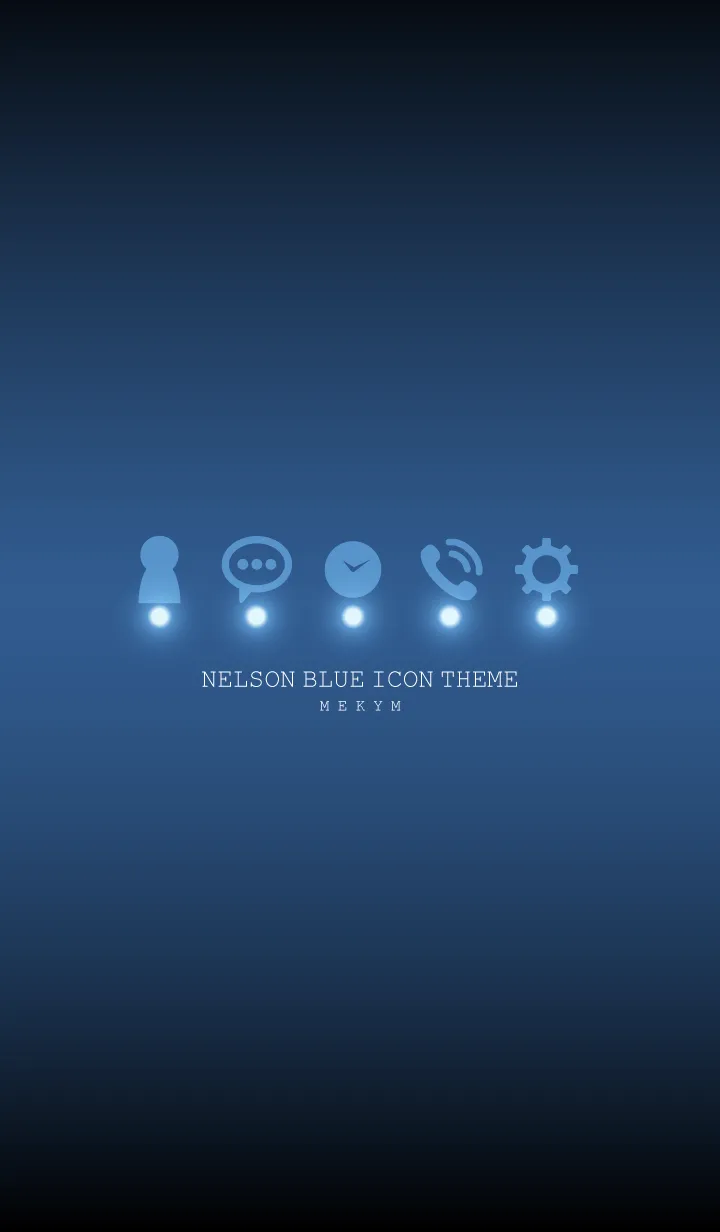[LINE着せ替え] NELSON BLUE ICON THEME -MEKYM-の画像1