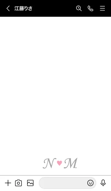 [LINE着せ替え] LOVE-INITIAL N&M 3の画像3