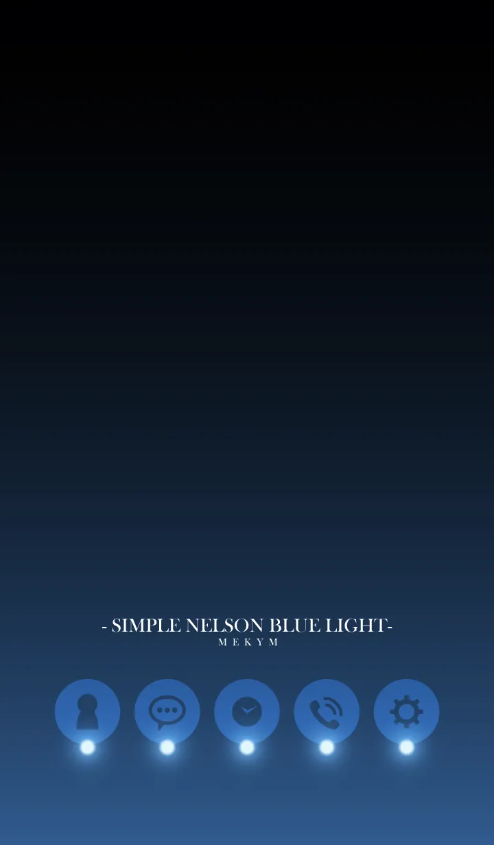 [LINE着せ替え] - SIMPLE NELSON BLUE LIGHT -の画像1