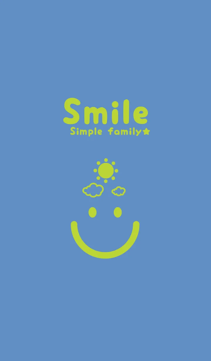[LINE着せ替え] スマイル＆SUN ペールパステルブルーの画像1