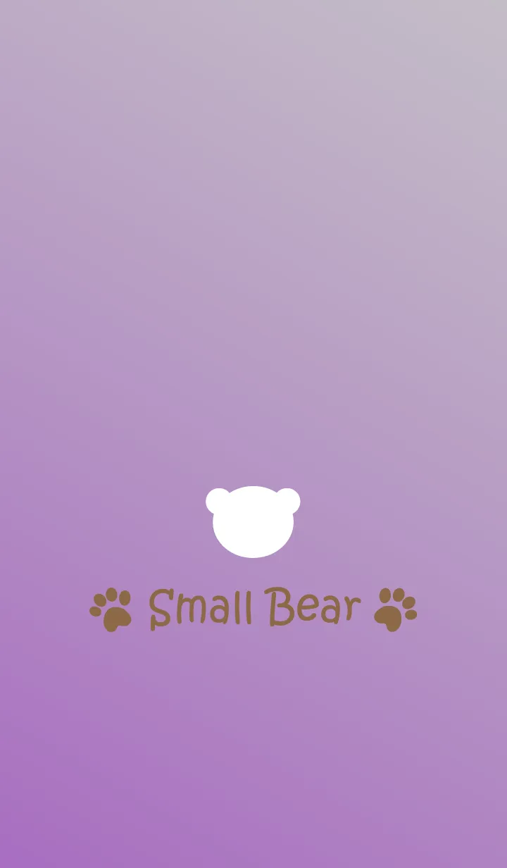 [LINE着せ替え] Small Bear *PURPLE+GRAY*の画像1