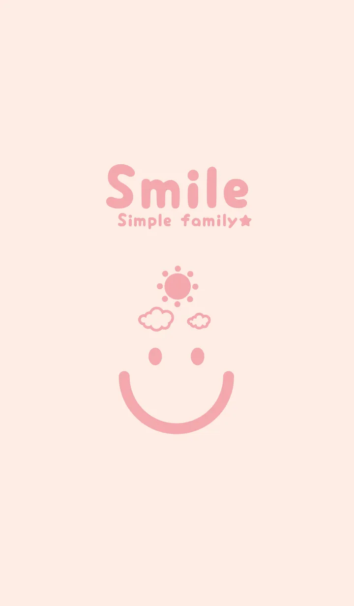 [LINE着せ替え] スマイル＆SUN Deep baby pinkの画像1