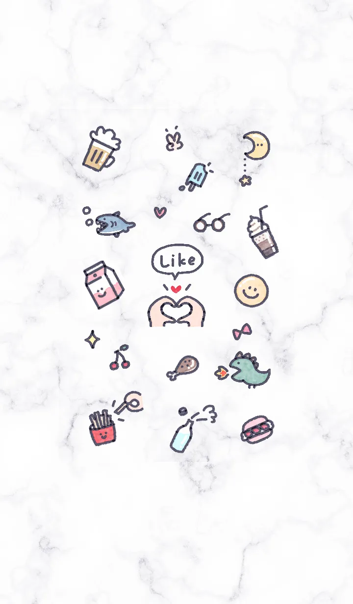 [LINE着せ替え] シンプルなアイコン15♥ウィスタリア08_1の画像1