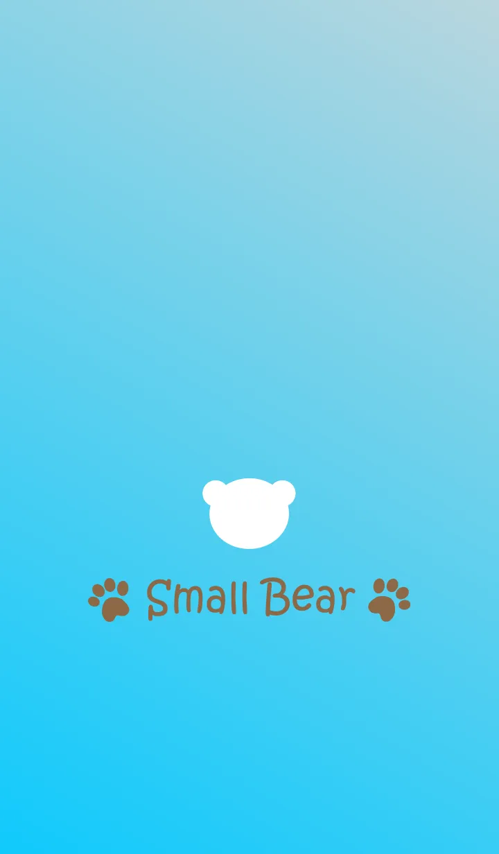 [LINE着せ替え] Small Bear *BLUE+GRAY*の画像1