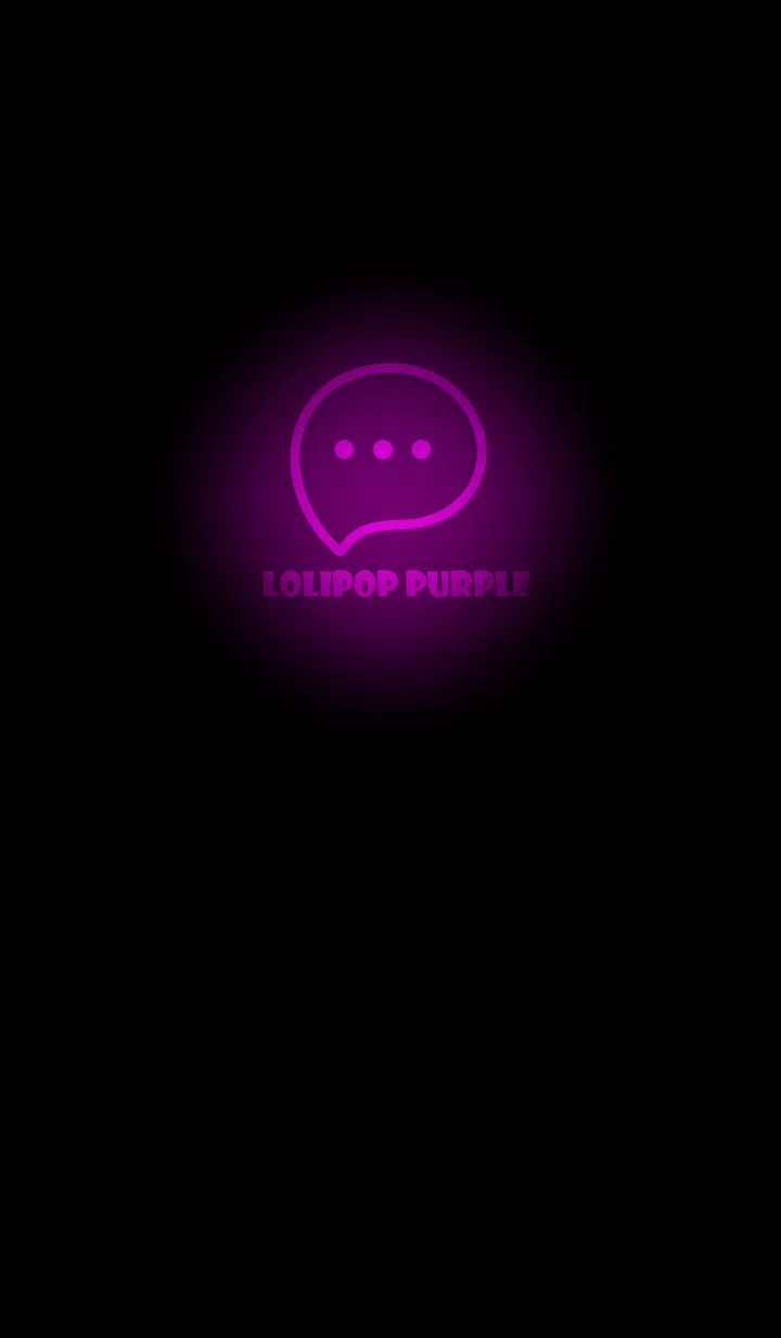 [LINE着せ替え] Lollipop Purple  Neon Theme V2 (JP)の画像1