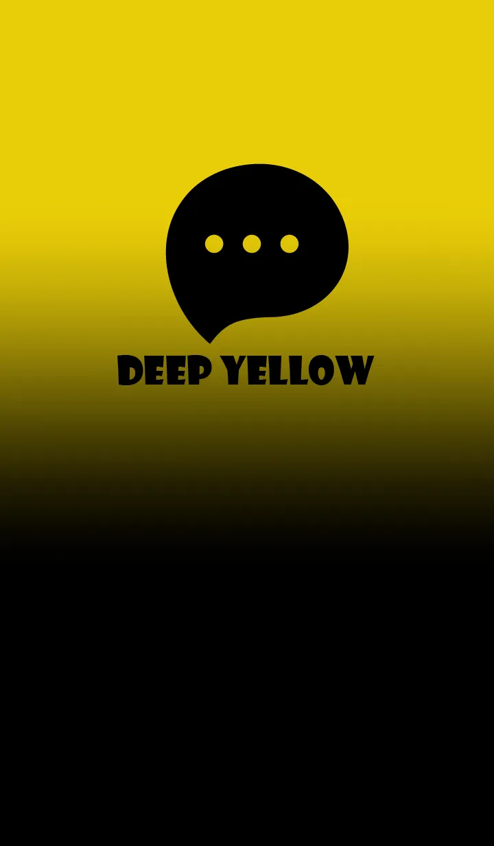 [LINE着せ替え] Black & Deep Yellow  Theme V2 (JP)の画像1